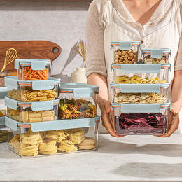 Hộp Đựng Thực Phẩm LocknLock Bisfree Modular Plus Nhiều Size, Nhựa Tritan - Màu xanh mint